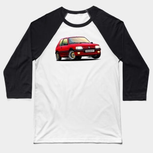 Peugeot 205 Red Baseball T-Shirt